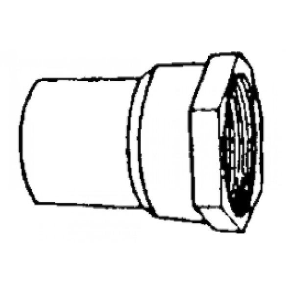 0.25 In. X 0.25 In. Copper Female Reducing Adapter - Cast